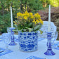 Blue Chinoiserie Candlestick Set - Small