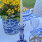 Blue Chinoiserie Candlestick Set - Small